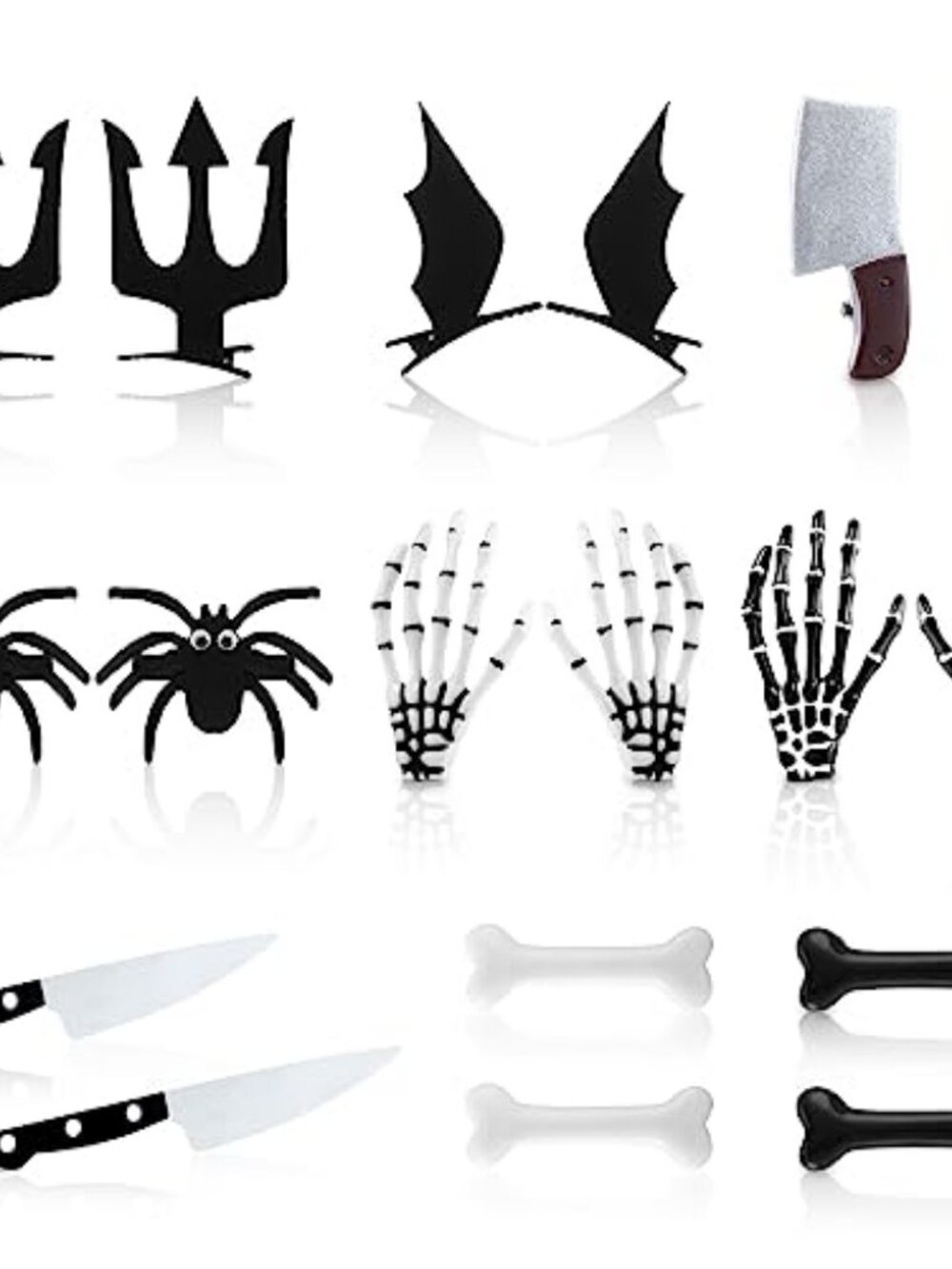 18 Pcs Halloween Hair Clips Spooky Gothic Hair Accessories for Women